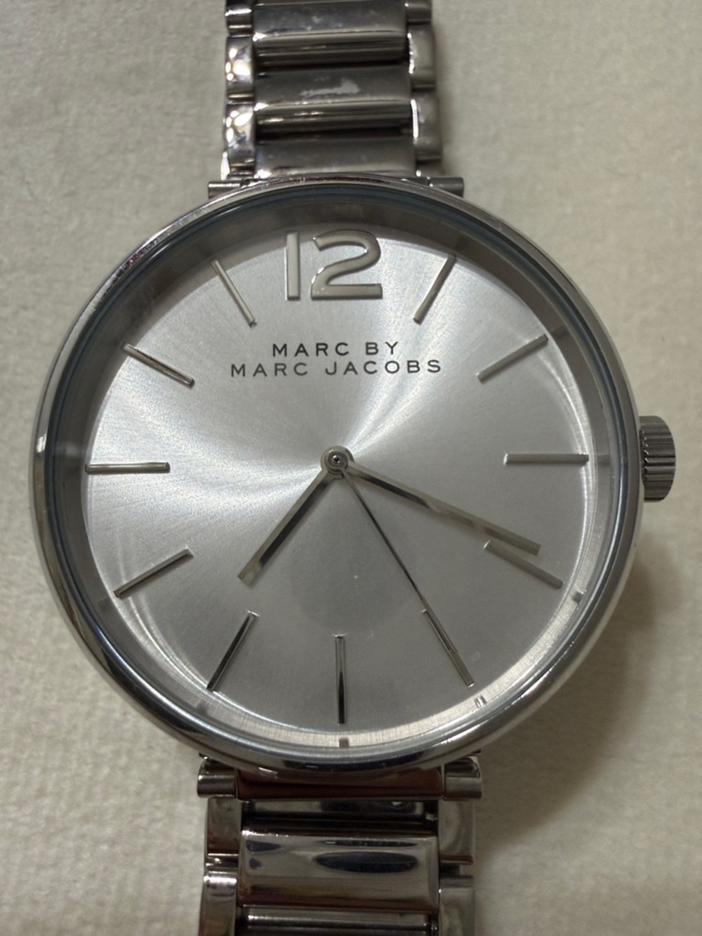 Marc by Marc Jacobs Silver Sunray Dial Woman’s Watch